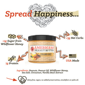 Wildflower Honey + Cinnamon Peanut Butter (15oz)